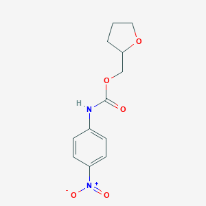 molecular formula C12H14N2O5 B255292 tetrahydro-2-furanylmethyl 4-nitrophenylcarbamate 