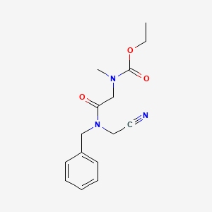 ethyl N-{[benzyl(cyanomethyl)carbamoyl]methyl}-N-methylcarbamate