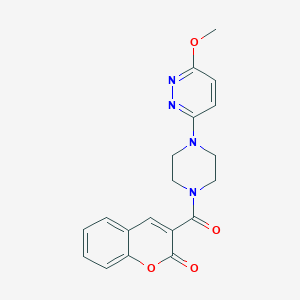 3-(4-(6-methoxypyridazin-3-yl)piperazine-1-carbonyl)-2H-chromen-2-one