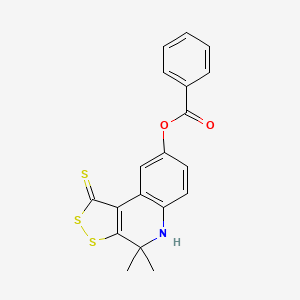 4,4-dimethyl-1-thioxo-4,5-dihydro-1H-[1,2]dithiolo[3,4-c]quinolin-8-yl benzoate