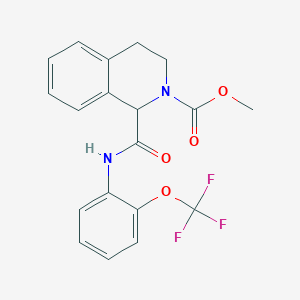methyl 1-((2-(trifluoromethoxy)phenyl)carbamoyl)-3,4-dihydroisoquinoline-2(1H)-carboxylate