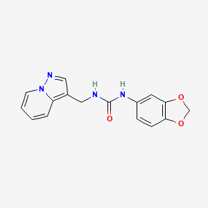 1-(Benzo[d][1,3]dioxol-5-yl)-3-(pyrazolo[1,5-a]pyridin-3-ylmethyl)urea