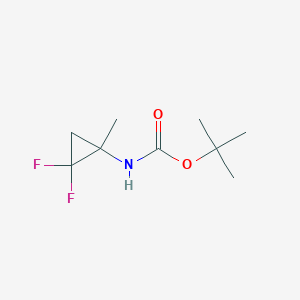 molecular formula C9H15F2NO2 B2552953 tert-Butyl N-(2,2-difluoro-1-methylcyclopropyl)carbamate CAS No. 2060043-57-2