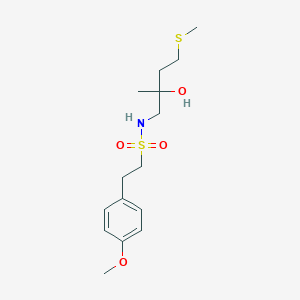 N-(2-hydroxy-2-methyl-4-(methylthio)butyl)-2-(4-methoxyphenyl)ethanesulfonamide