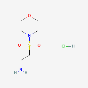molecular formula C6H15ClN2O3S B2552960 2-(Morpholin-4-ylsulfonyl)ethanamine hydrochloride CAS No. 173336-66-8; 98113-06-5