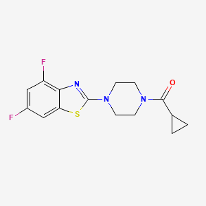Cyclopropyl(4-(4,6-difluorobenzo[d]thiazol-2-yl)piperazin-1-yl)methanone