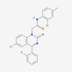 N-(2-bromo-4-methylphenyl)-2-(6-chloro-4-(2-fluorophenyl)-2-oxoquinazolin-1(2H)-yl)acetamide