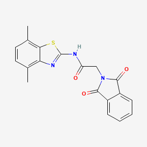 N-(4,7-dimethyl-1,3-benzothiazol-2-yl)-2-(1,3-dioxo-2,3-dihydro-1H-isoindol-2-yl)acetamide