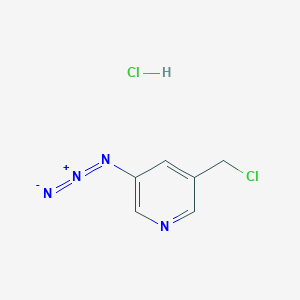 3-Azido-5-(chloromethyl)pyridine;hydrochloride