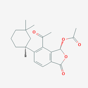 molecular formula C21H26O5 B025530 Macfarlandin B CAS No. 102396-22-5