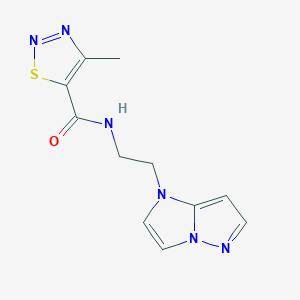 N-(2-(1H-imidazo[1,2-b]pyrazol-1-yl)ethyl)-4-methyl-1,2,3-thiadiazole-5-carboxamide