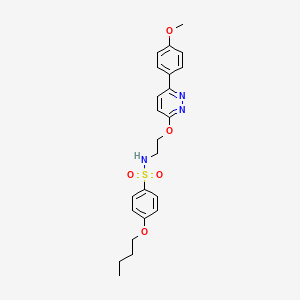 4-butoxy-N-(2-((6-(4-methoxyphenyl)pyridazin-3-yl)oxy)ethyl)benzenesulfonamide