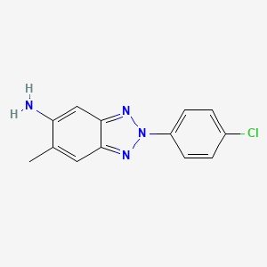 2-(4-chlorophenyl)-6-methyl-2H-1,2,3-benzotriazol-5-amine