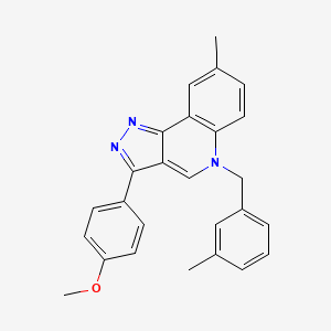 3-(4-methoxyphenyl)-8-methyl-5-(3-methylbenzyl)-5H-pyrazolo[4,3-c]quinoline
