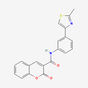 N-[3-(2-methyl-1,3-thiazol-4-yl)phenyl]-2-oxo-2H-chromene-3-carboxamide