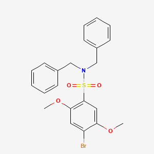 N,N-dibenzyl-4-bromo-2,5-dimethoxybenzenesulfonamide