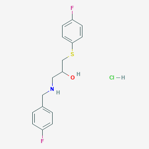 1-[(4-Fluorobenzyl)amino]-3-[(4-fluorophenyl)sulfanyl]-2-propanol hydrochloride