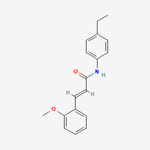 (2E)-N-(4-ethylphenyl)-3-(2-methoxyphenyl)prop-2-enamide