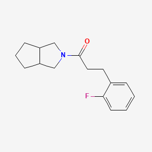 1-(3,3a,4,5,6,6a-Hexahydro-1H-cyclopenta[c]pyrrol-2-yl)-3-(2-fluorophenyl)propan-1-one