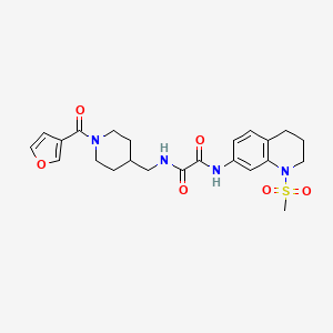 N1-((1-(furan-3-carbonyl)piperidin-4-yl)methyl)-N2-(1-(methylsulfonyl)-1,2,3,4-tetrahydroquinolin-7-yl)oxalamide