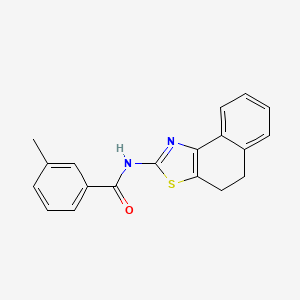 molecular formula C19H16N2OS B2553082 N-(4,5-dihydronaphtho[1,2-d]thiazol-2-yl)-3-methylbenzamide CAS No. 391229-69-9