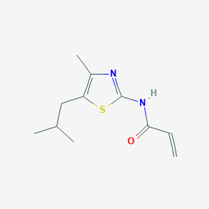 N-[4-Methyl-5-(2-methylpropyl)-1,3-thiazol-2-yl]prop-2-enamide