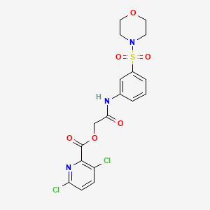 {[3-(Morpholine-4-sulfonyl)phenyl]carbamoyl}methyl 3,6-dichloropyridine-2-carboxylate