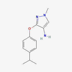 1-Methyl-3-(4-propan-2-ylphenoxy)pyrazol-4-amine