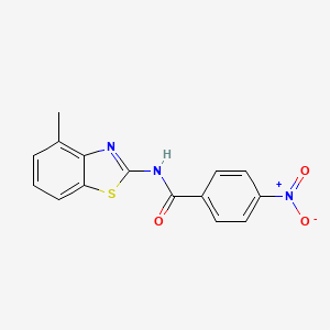 molecular formula C15H11N3O3S B2553096 N-(4-methyl-1,3-benzothiazol-2-yl)-4-nitrobenzamide CAS No. 313528-55-1