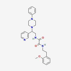 N-[2-(2-methoxyphenyl)ethyl]-N'-[2-(4-phenylpiperazin-1-yl)-2-pyridin-3-ylethyl]ethanediamide