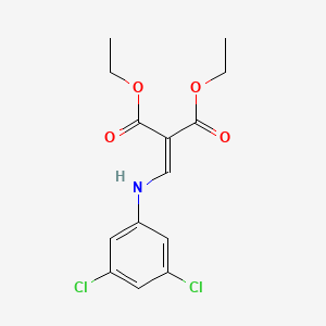 molecular formula C14H15Cl2NO4 B2553104 Diethyl 2-[(3,5-dichloroanilino)methylene]malonate CAS No. 93514-78-4