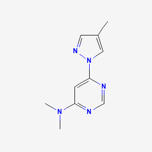 N,N-Dimethyl-6-(4-methylpyrazol-1-yl)pyrimidin-4-amine