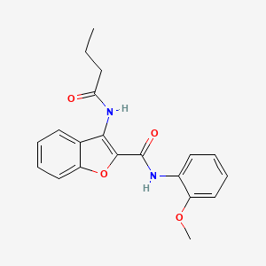 molecular formula C20H20N2O4 B2553117 3-butyramido-N-(2-methoxyphenyl)benzofuran-2-carboxamide CAS No. 887889-95-4