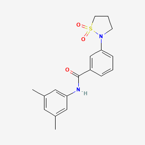 N-(3,5-dimethylphenyl)-3-(1,1-dioxidoisothiazolidin-2-yl)benzamide