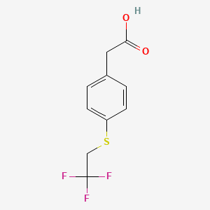 2-{4-[(2,2,2-Trifluoroethyl)sulfanyl]phenyl}acetic acid