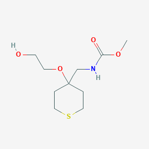 methyl ((4-(2-hydroxyethoxy)tetrahydro-2H-thiopyran-4-yl)methyl)carbamate