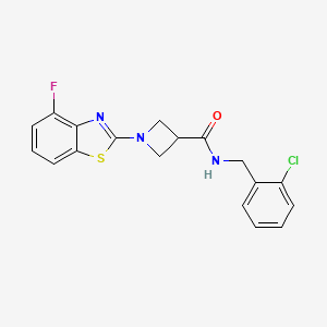 N-(2-chlorobenzyl)-1-(4-fluorobenzo[d]thiazol-2-yl)azetidine-3-carboxamide