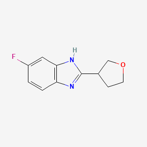 6-fluoro-2-(oxolan-3-yl)-1H-benzimidazole
