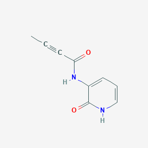 molecular formula C9H8N2O2 B2553185 N-(2-氧代-1H-吡啶-3-基)丁-2-炔酰胺 CAS No. 1878326-39-6