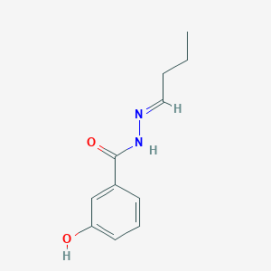molecular formula C11H14N2O2 B2553187 (E)-N'-butylidene-3-hydroxybenzohydrazide CAS No. 330673-54-6