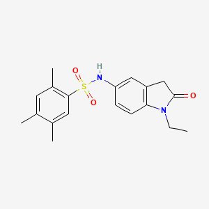 N-(1-ethyl-2-oxoindolin-5-yl)-2,4,5-trimethylbenzenesulfonamide