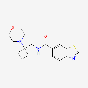 N-[(1-Morpholin-4-ylcyclobutyl)methyl]-1,3-benzothiazole-6-carboxamide