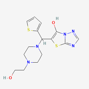 5-((4-(2-Hydroxyethyl)piperazin-1-yl)(thiophen-2-yl)methyl)thiazolo[3,2-b][1,2,4]triazol-6-ol