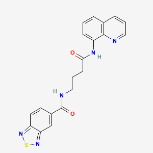 N-(4-oxo-4-(quinolin-8-ylamino)butyl)benzo[c][1,2,5]thiadiazole-5-carboxamide