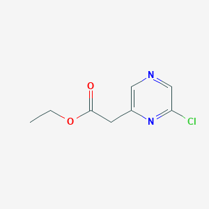 molecular formula C8H9ClN2O2 B2553222 Ethyl 2-(6-chloropyrazin-2-YL)acetate CAS No. 1071455-09-8