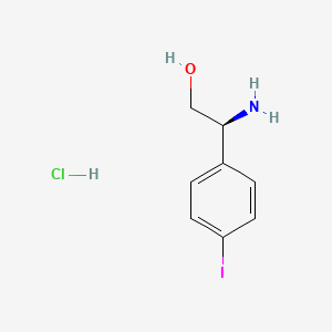(2S)-2-Amino-2-(4-iodophenyl)ethan-1-ol HCl