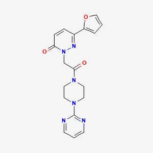 6-(furan-2-yl)-2-(2-oxo-2-(4-(pyrimidin-2-yl)piperazin-1-yl)ethyl)pyridazin-3(2H)-one