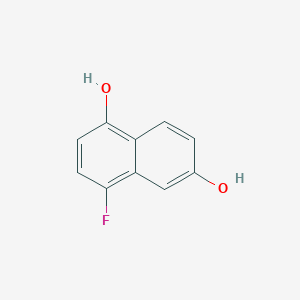 molecular formula C10H7FO2 B2553237 4-Fluoronaphthalene-1,6-diol CAS No. 1824496-31-2