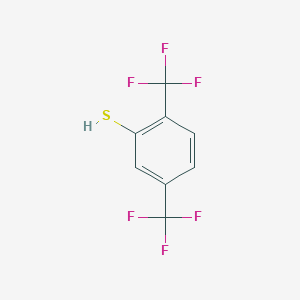 molecular formula C8H4F6S B2553243 2,5-Bis-trifluoromethylbenzenethiol CAS No. 1028328-58-6