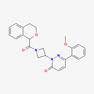 2-[1-(3,4-Dihydro-1H-isochromene-1-carbonyl)azetidin-3-yl]-6-(2-methoxyphenyl)pyridazin-3-one